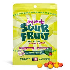 JOY BOMBS HEMP CHEWS 100MG THC 40CT / Sour Fruit - 40CT